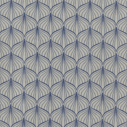 Tissu coton enduit - Alli Sand Navy