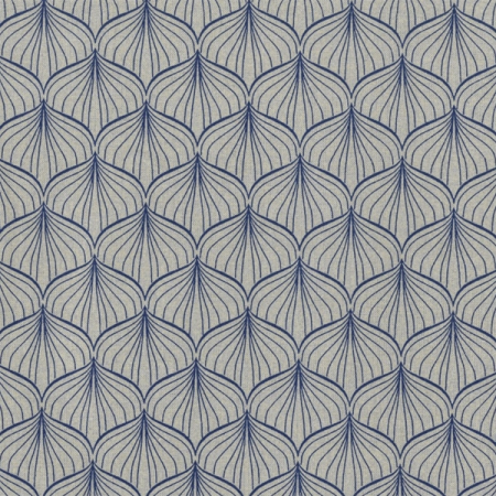 Tissu coton enduit - Alli Sand Navy