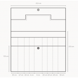 Pochette à aiguilles en tissu Muud - Oslo flower