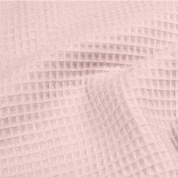 Tissu nid d'abeille - Rose pâle