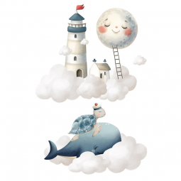 Tissu coton - Baleine