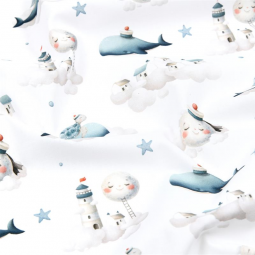 Tissu coton - Baleine