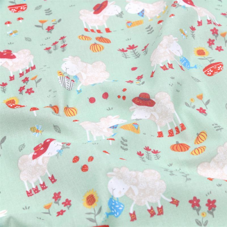 Tissu coton - Galway vert