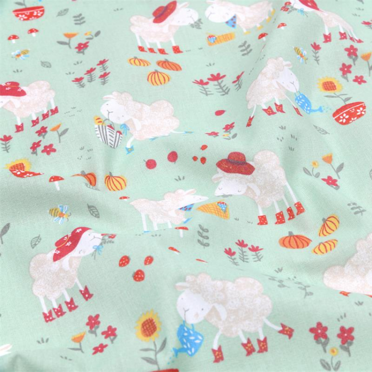 Tissu coton - Galway vert