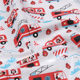 Tissu coton - Pompier naturel