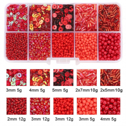 Coffret 80g Rocaille et paillettes