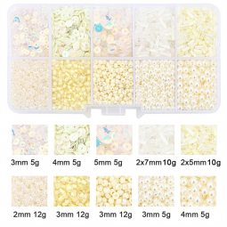 Coffret 80g Rocaille et paillettes