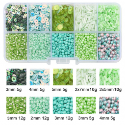 Coffret 80g Rocaille et paillettes