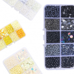 Coffret 80g Rocaille et paillettes