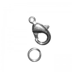 Fermoir carabinier pour bijou en métal