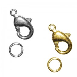 Fermoir carabinier pour bijou en métal