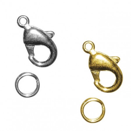 Fermoir carabinier pour bijou en métal