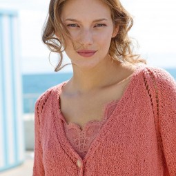 Kit de tricot - Gilet col V - Onda