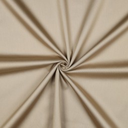 Tissu coton uni satiné - Beige clair