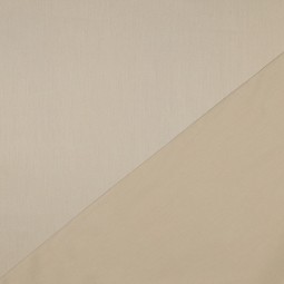 Tissu coton uni satiné - Beige clair