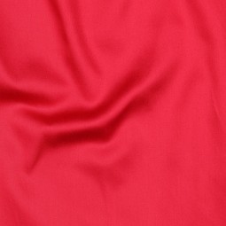 Tissu coton uni satiné - Cerise
