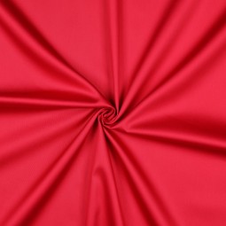 Tissu coton uni satiné - Cerise