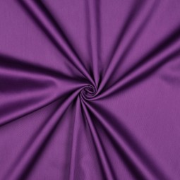 Tissu coton uni satiné - violet foncé