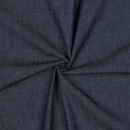 Tissu gabardine - Jean slub indigo