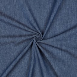 Tissu gabardine - Jean slub indigo clair