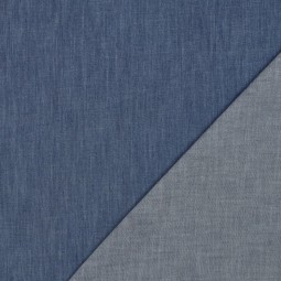 Tissu gabardine - Jean slub indigo clair