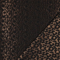 Tissu jacquard - peau animal bronze