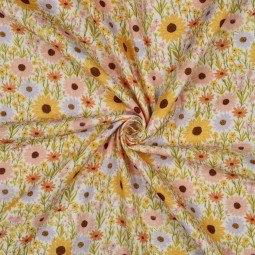 Tissu double gaze - Nina prairie