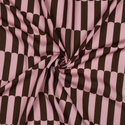 Tissu Viscose ecovero - Art déco rose