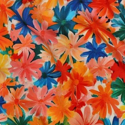 Tissu viscose - Jane orange