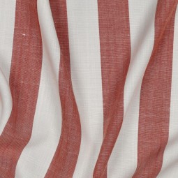 Tissu viscose - rayures orange