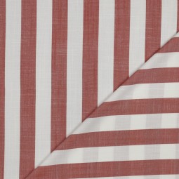 Tissu viscose - rayures orange