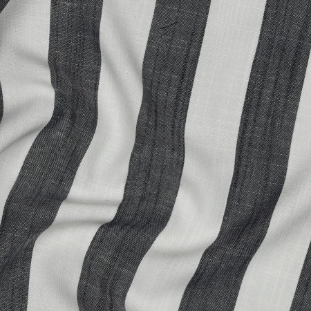 Tissu viscose - rayures marine