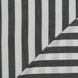 Tissu viscose - rayures marine