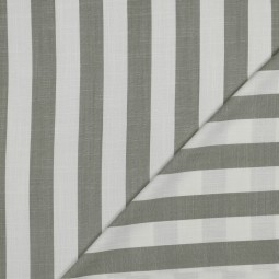 Tissu viscose - rayures vert