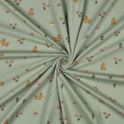 Tissu jersey - Lapins