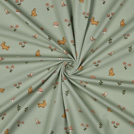 Tissu jersey - Lapins