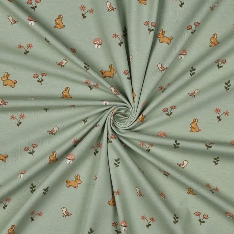 Tissu jersey - Lapins
