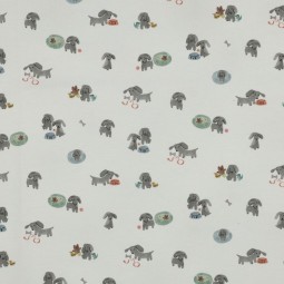 Tissu jersey - Petits chiens