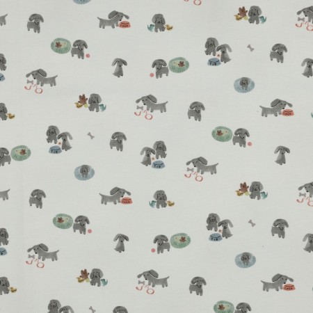 Tissu jersey - Petits chiens