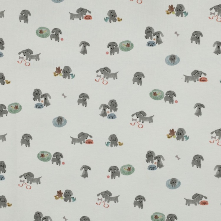 Tissu jersey - Petits chiens