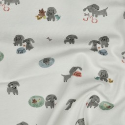Tissu jersey - Petits chiens