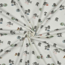 Tissu jersey - Petits chiens