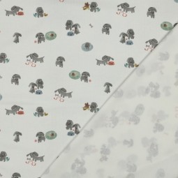 Tissu jersey - Petits chiens