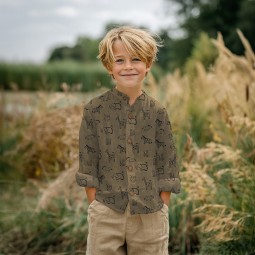 Tissu double gaze - Safari