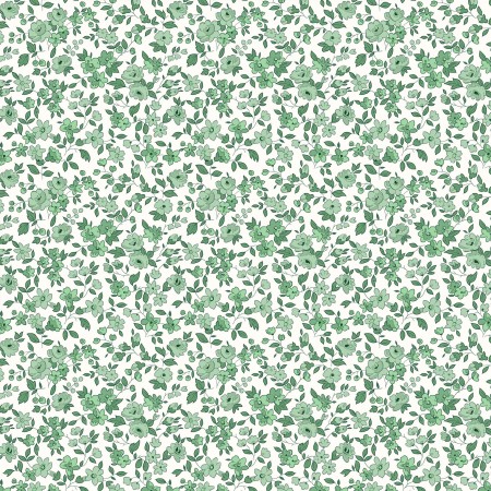 Tissu coton - Léonie vert pastel