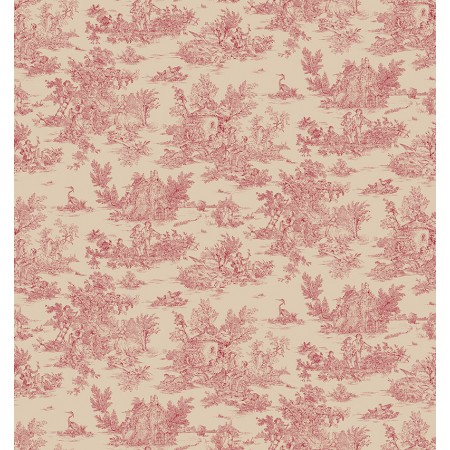 Tissu coton - Mini pastoral rouge