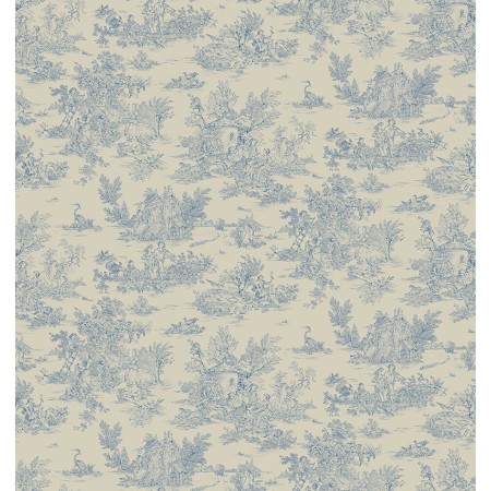 Tissu coton - Mini pastoral bleu