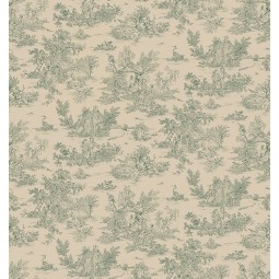 Tissu - Mini pastorale lin vert