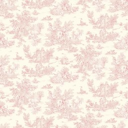 Tissu - Mini pastorale lin rose