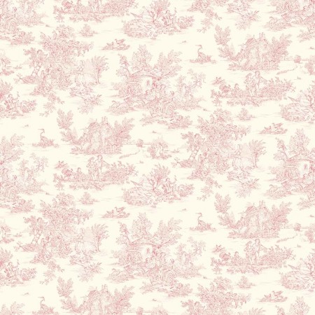 Tissu - Mini pastorale lin rose